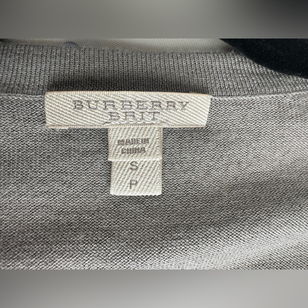 Burberry Brit cowl Neck Merino Wool Classic Cashmere and Plaid Sweater - Picture 3 of 7